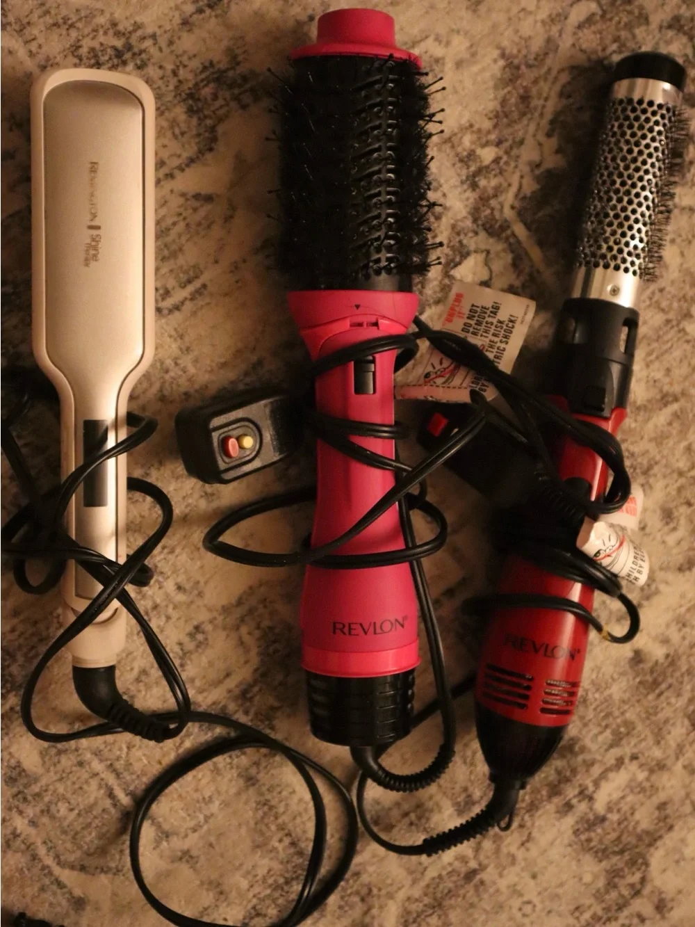 Revlon Pink and White Styling Tool Set